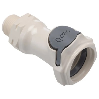 Colder Products Hose Connector 9.53 mm ID Threaded Polysulfone Body Male BSPT 8.6 bar HFCD10635BSPT