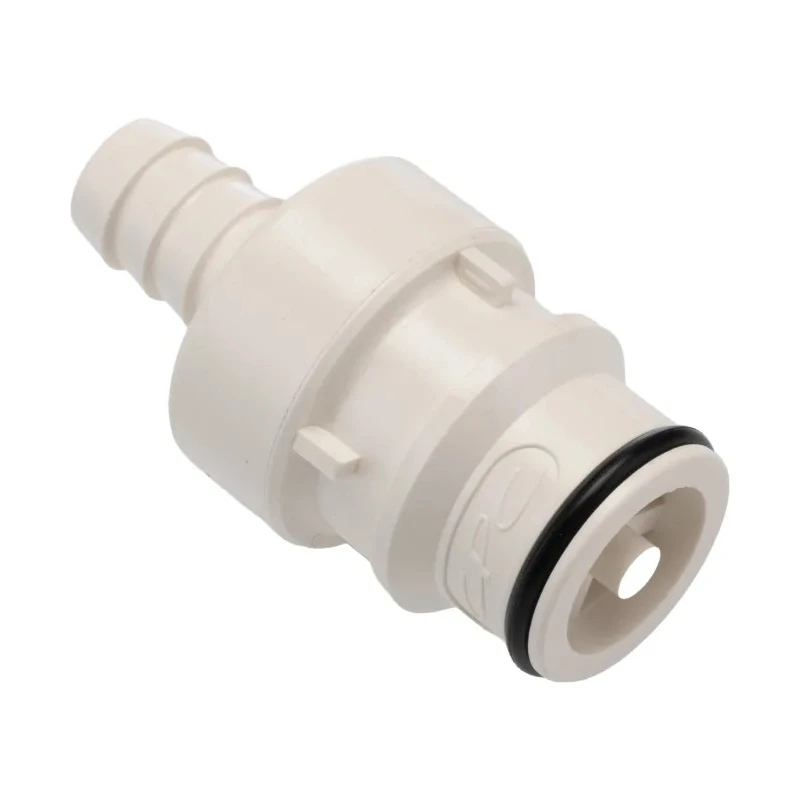 Colder Products Hose Connector 9.53 mm ID Threaded Male Polysulfone Grey, 8.6 bar HFC22635
