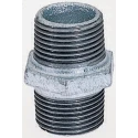 Georg Fischer Galvanised Malleable Iron Fitting Nipple Male 1-1/4 in to Male 1-1/4 in 770280207