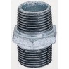 Georg Fischer Galvanised Malleable Iron Fitting Nipple Male 1-1/4 in to Male 1-1/4 in 770280207