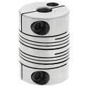 Ruland Stainless Steel Clamp Style Flexible Coupler 20 mm OD, 6 mm Bore, 28 mm Length MWC20-6-6-SS