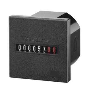 Kubler H 57 7 Digit Panel Mount Hour Meter Counter 100-130VAC 4mm Digit Height 3.220.401.074