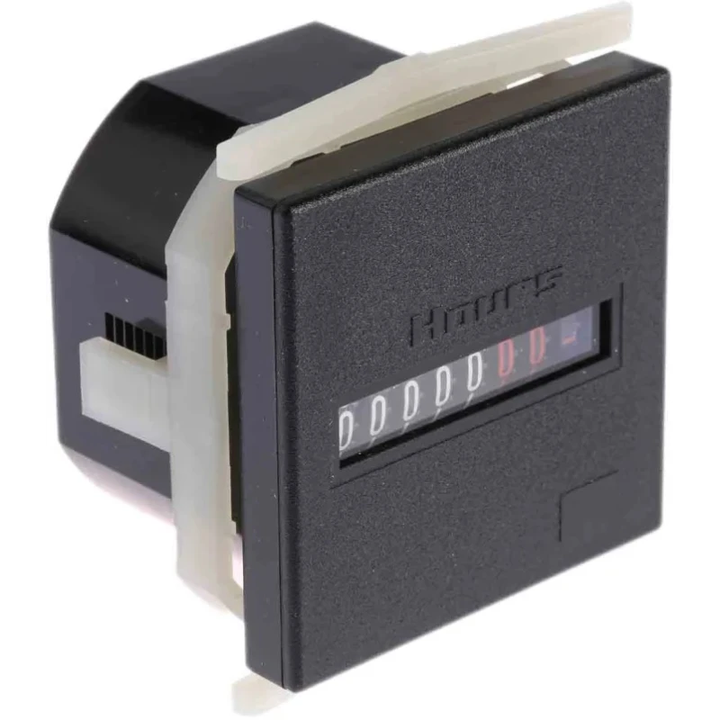 Kubler H 57 7 Digit Panel Mount Hour Meter Counter 100-130VAC 4mm Digit Height 3.220.401.074