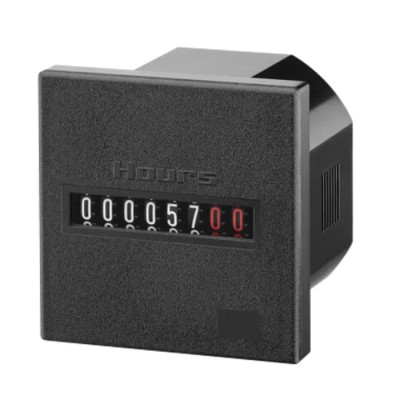 Kubler 7-Digit Panel Mount Digital Hour Meter Counter 187-264VAC 4mm Digit Height 3.220.401.075