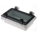 RS PRO Grey Polycarbonate IP44 Inspection Window for use with DIN 43880, 46277-3 IP44