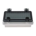 RS PRO Grey Polycarbonate IP44 Inspection Window for use with DIN 43880, 46277-3 IP44