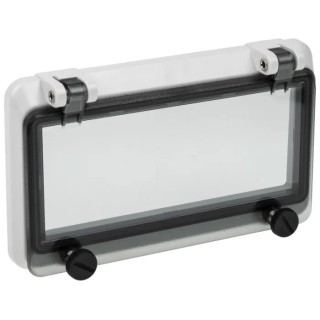 RS PRO Grey Polycarbonate IP67 Inspection Window for use with DIN 43880, 46277-3 IP67