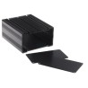 RS PRO Black Anodised Aluminium Heat Sink Case 60.5 mm Height, 125 mm Length, 105 mm Width 297-1285