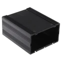 RS PRO Black Anodised Aluminium Heat Sink Case 60.5 mm Height, 125 mm Length, 105 mm Width 297-1285