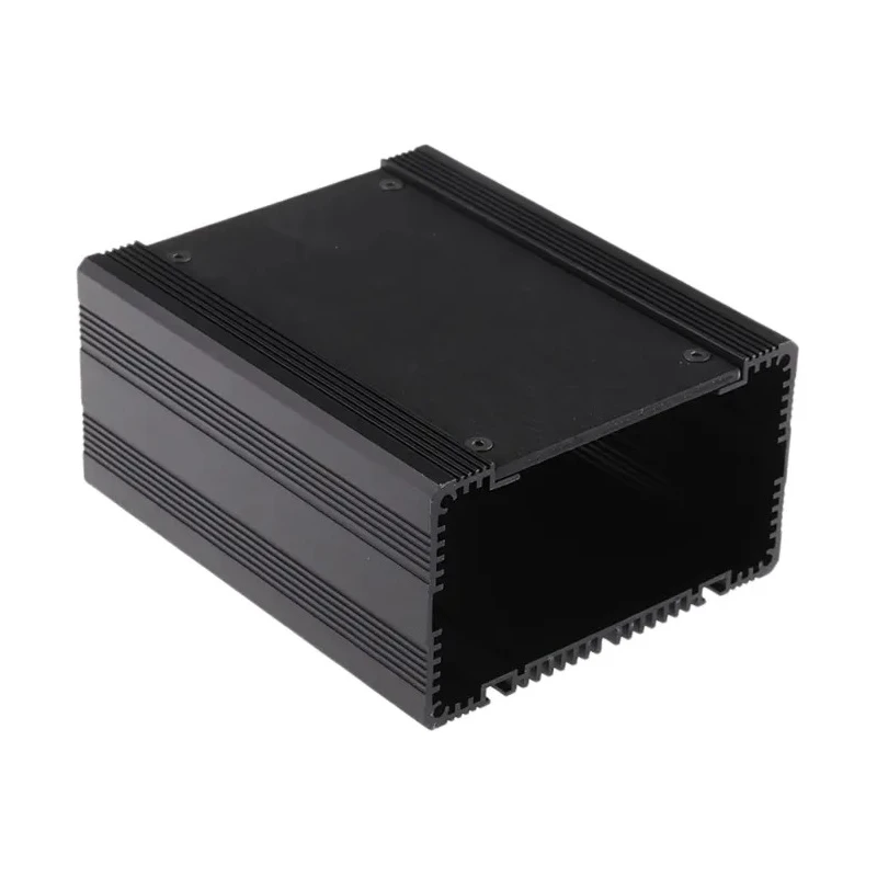 RS PRO Black Anodised Aluminium Heat Sink Case 60.5 mm Height, 125 mm Length, 105 mm Width 297-1285