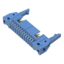 TE Connectivity AMP-LATCH Series Right Angle Through Hole PCB Header 16 Contacts 2.54 mm Pitch 2 Row Shrouded 2-5499141-3