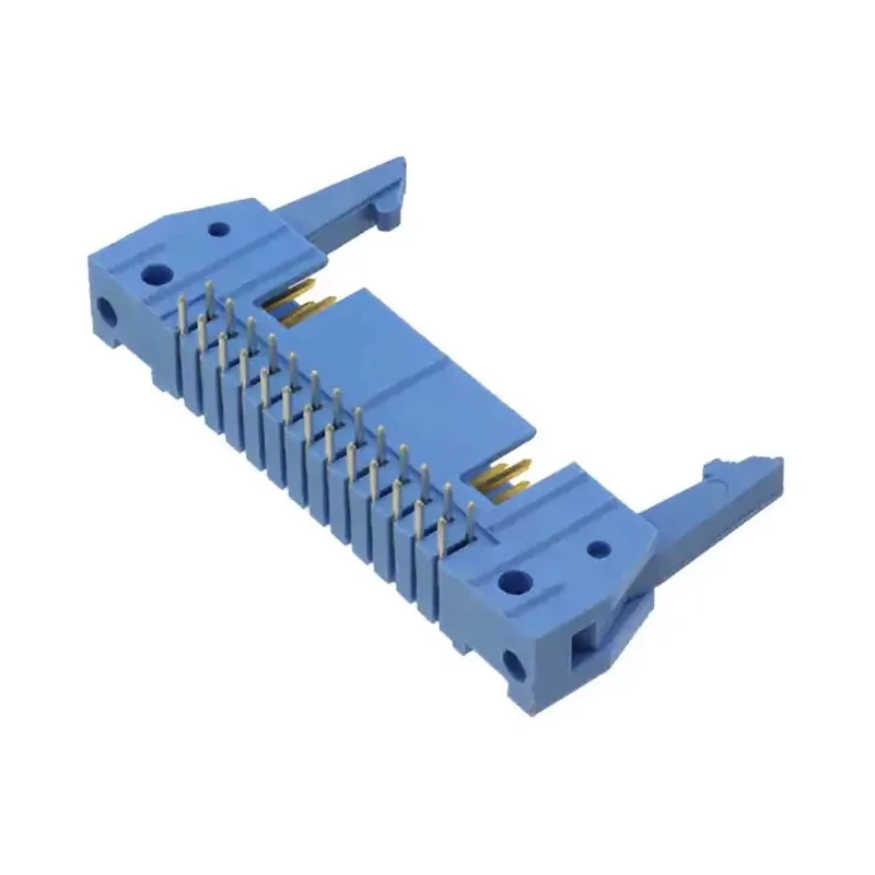 TE Connectivity AMP-LATCH Series Right Angle Through Hole PCB Header 16 Contacts 2.54 mm Pitch 2 Row Shrouded 2-5499141-3