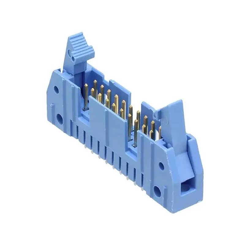 TE Connectivity AMP-LATCH Series Right Angle Through Hole PCB Header 16 Contacts 2.54 mm Pitch 2 Row Shrouded 2-5499141-3