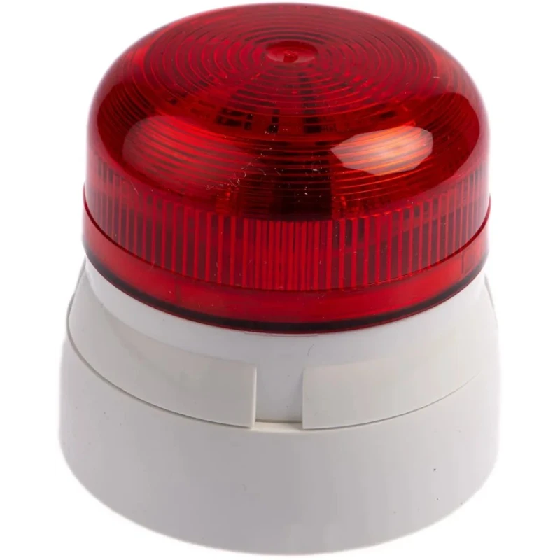 Klaxon Flashguard QBS Series Red Beacon 24V DC Flashing Surface Mount LED Bulb IP67 IP65 QBS-0059