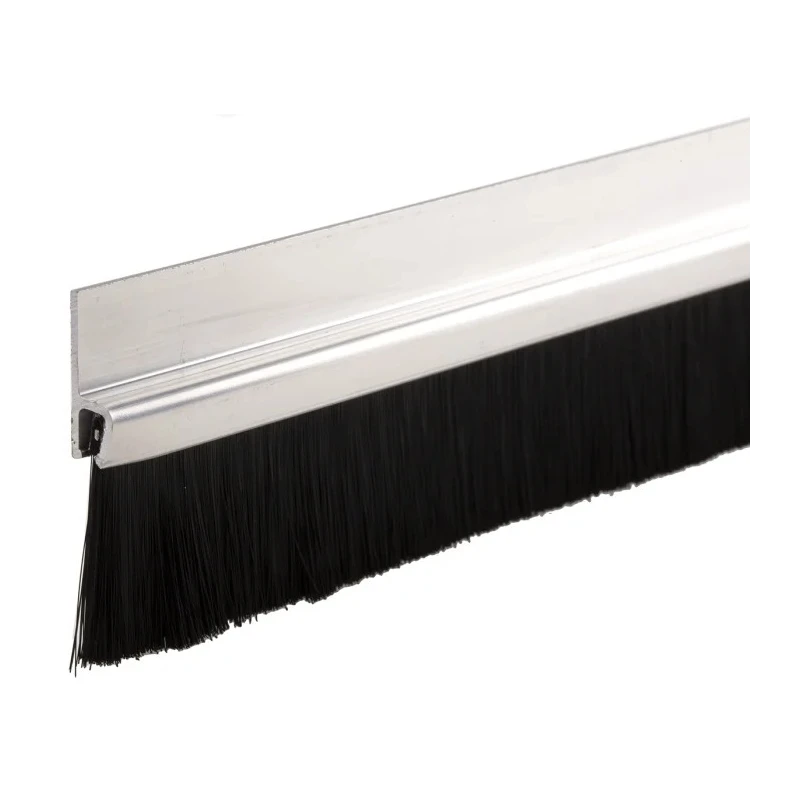 RS PRO Black Aluminium Nylon Brush Strip 25 mm 180° H-Profile Looped Insert 326-9836