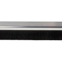 RS PRO Black Aluminium Nylon Brush Strip 25 mm 180° H-Profile Looped Insert 326-9836