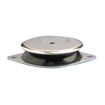 Paulstra Hutchinson Round M10 Anti-Vibration Mount Female Buffer Foot with 1250 daN Compression, 22 mm OD, 27.5 mm 53360960
