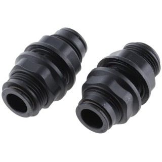Legris LF3000 Series Pneumatic Bulkhead Connector Male/Female Push-In Tube Fitting 12 mm 20 bar 80°C Nickel Finish LF3000
