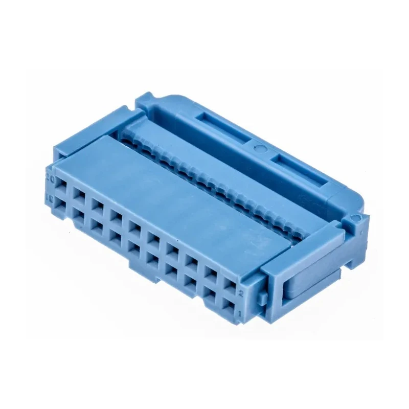 TE Connectivity 20-Way IDC Connector Female for Cable, 2 Row, 250V, 1A, AMP-LATCH 622 Series 1658527-8