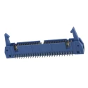 TE Connectivity AMP-LATCH Series Right Angle Through Hole PCB Header, 50 Contacts, 2.54 mm Pitch, 2 Row, Shrouded 3-5499141-0