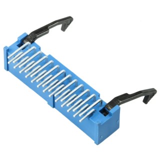 TE Connectivity AMP-LATCH Series Right Angle Through Hole PCB Header 26 Contacts 2.54 mm Pitch 2 Row Shrouded 2-1761607-9