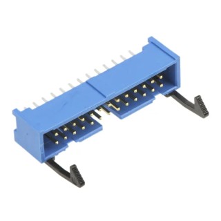 TE Connectivity AMP-LATCH Series Straight Through Hole PCB Header, 26 Contacts, 2.54 mm Pitch, 2 Row, Shrouded 2-1761606-9
