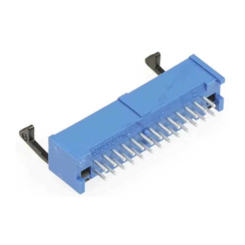 TE Connectivity AMP-LATCH Series Straight Through Hole PCB Header, 26 Contacts, 2.54 mm Pitch, 2 Row, Shrouded 2-1761606-9