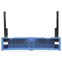 TE Connectivity AMP-LATCH Series Straight Through Hole PCB Header, 26 Contacts, 2.54 mm Pitch, 2 Row, Shrouded 2-1761606-9