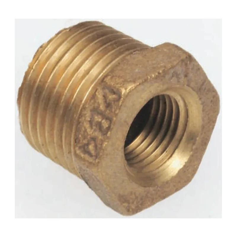 RS PRO Bronze Threaded Fitting Straight Reducer Bush Male BSPT 1 in to Female BSPP 3/4 in 297-2222