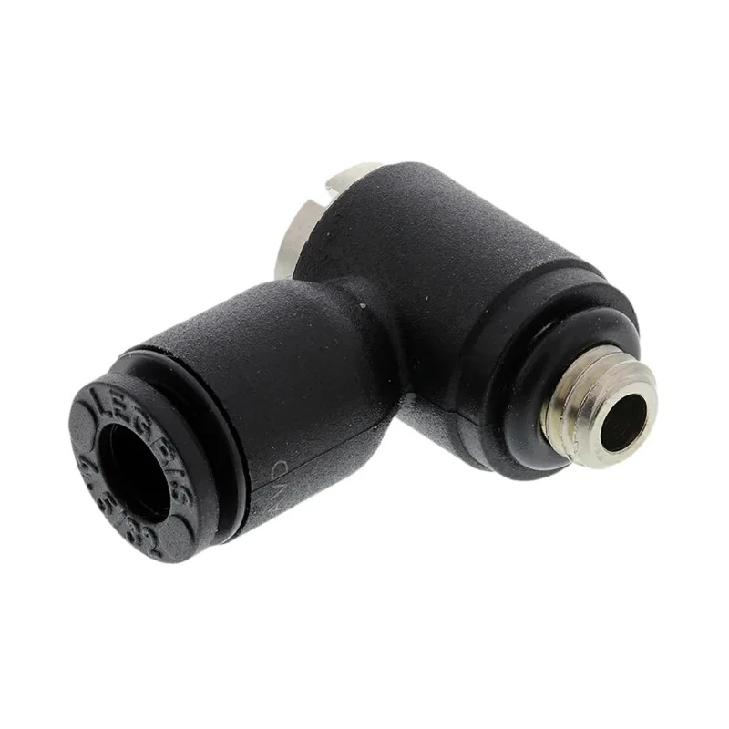 Legris LF 3000 Series Pneumatic Elbow Threaded-to-Tube Adapter M5 x 0.8, Push-in 4mm, Polymer, Stainless Steel 3118 04 19