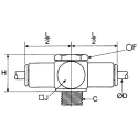 Legris LF 3000 Series Pneumatic Elbow Threaded-to-Tube Adapter M5 x 0.8, Push-in 4mm, Polymer, Stainless Steel 3118 04 19