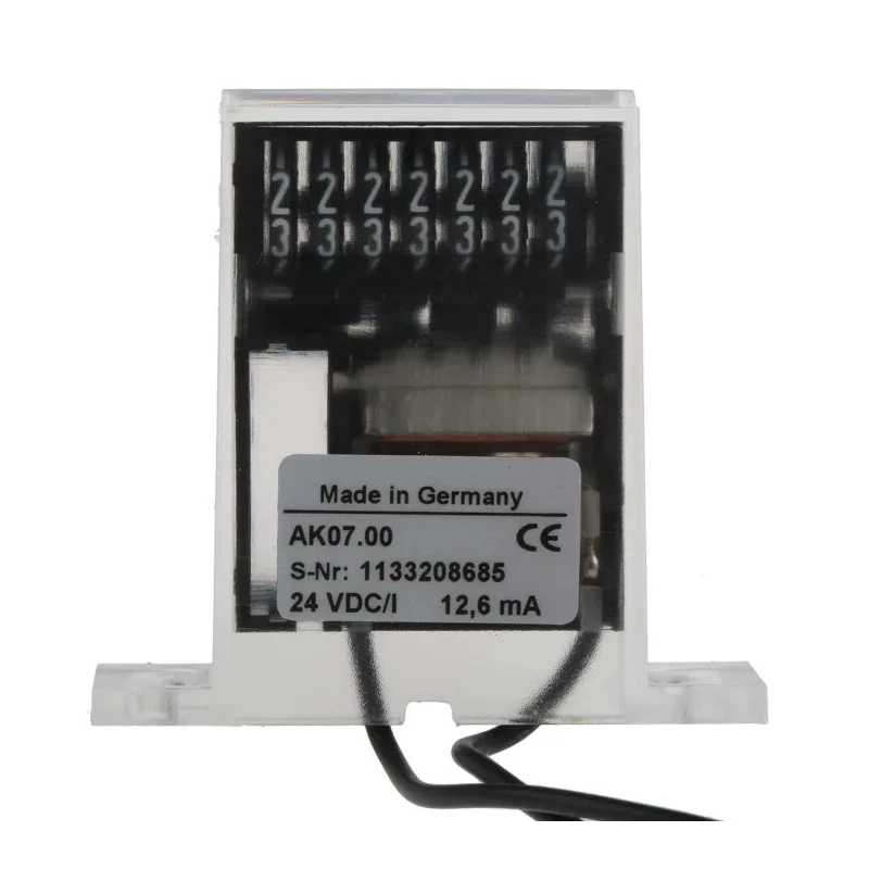Kubler 7 Digit Electromechanical Base Mount Counter 24V DC 25Hz Frequency AK07.00 1.130.000.033