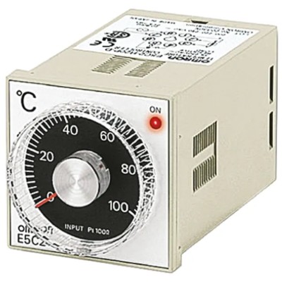 Omron On-Off Temperature Controller DIN Rail Flush Panel 4 Input, 1 Output Relay 240V AC E5C2-R40K 100-240VAC 0-200