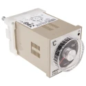 Omron On-Off Temperature Controller 4 Input, 4 Output Relay 240V AC, DIN Rail, Flush Panel Mount E5C2-R20K 100-240VAC 0-200