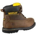 CAT Holton Brown Steel Toe Capped Men's Safety Boots, Lace Up, Heat Resistant Sole, Size EU 41 UK 7 P708025