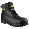 CAT Holton Black Steel Toe Capped Men's Safety Boots Size UK 9 EU 43, Heat Resistant, Slip Resistance SRC P708026