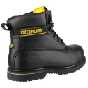 CAT Holton Black Steel Toe Capped Men's Safety Boots Size UK 9 EU 43, Heat Resistant, Slip Resistance SRC P708026