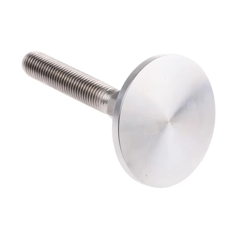 Nu-Tech Engineering Stainless Steel Adjustable Foot M16 Thread 70 mm Base Diameter 2000 kg Static Load Capacity 10 A080/016