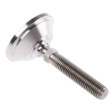 Nu-Tech Engineering Stainless Steel Adjustable Foot M16 Thread 70 mm Base Diameter 2000 kg Static Load Capacity 10 A080/016