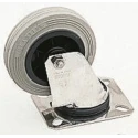 LAG Swivel Castor Stainless Steel Frame Rubber Wheel 150 mm Diameter 150 kg Capacity 15322G