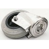 LAG Stainless Steel Swivel Castor with 150 mm Rubber Wheel, 150 kg Load Capacity 15722G HC