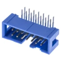 TE Connectivity AMP-LATCH Series Right Angle Through Hole PCB Header, 16 Contacts, 2.54 mm Pitch, 2 Row, Shrouded 2-1761605-6
