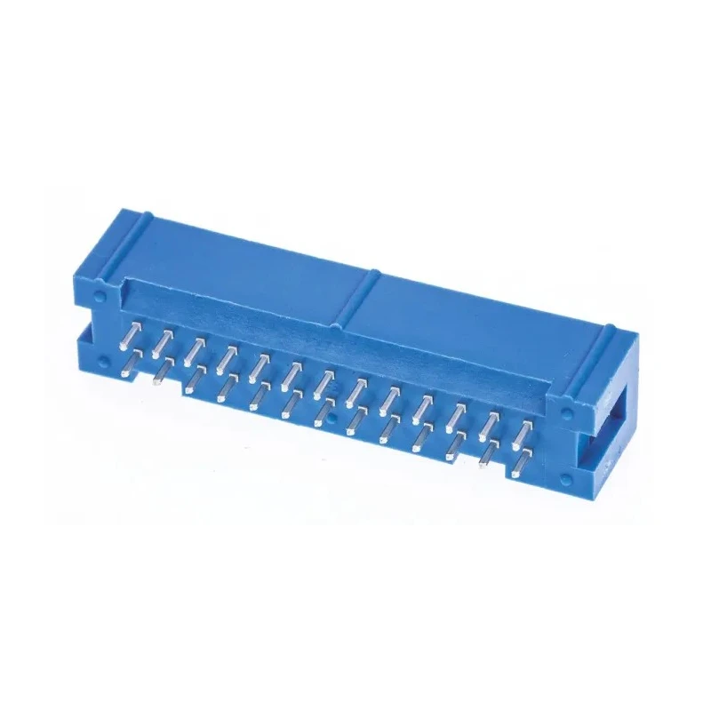 TE Connectivity AMP-LATCH Series Straight Through Hole PCB Header 26 Contacts 2.54 mm Pitch 2 Row Shrouded 2-1761603-9