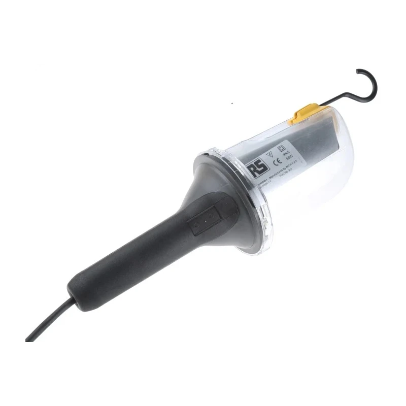 RS PRO Handheld Inspection Lamp 60W, IP42, IP55, Type G Plug 297-3461