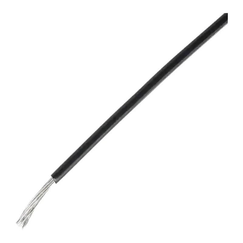 TE Connectivity SPEC 55 Series Black Harsh Environment Wire, 19 x 36 AWG, Ethylene Tetrafluoroethylene Jacket 55A0111-24-0