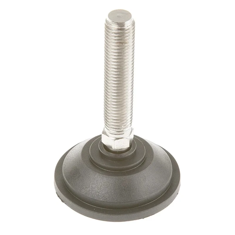 Nu-Tech Engineering M16 70 mm Diameter Adjustable Foot Nickel Plated Steel 1500kg Static Load Capacity 10° Tilt A090/005