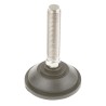 Nu-Tech Engineering M16 70 mm Diameter Adjustable Foot Nickel Plated Steel 1500kg Static Load Capacity 10° Tilt A090/005