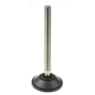 Nu-Tech Engineering M20 100 mm Diameter Stainless Steel Adjustable Foot with 2000 kg Static Load Capacity and 10 ° A095/002