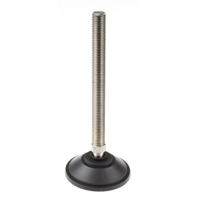 Nu-Tech Engineering M20 100 mm Diameter Stainless Steel Adjustable Foot with 2000 kg Static Load Capacity and 10 ° A095/002