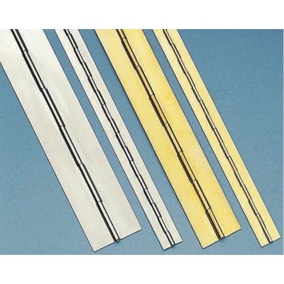 Pinet Stainless Steel Piano Hinge with Barrel Pin 1020 mm Length x 20 mm Width x 0.8 mm Thickness 328-9644